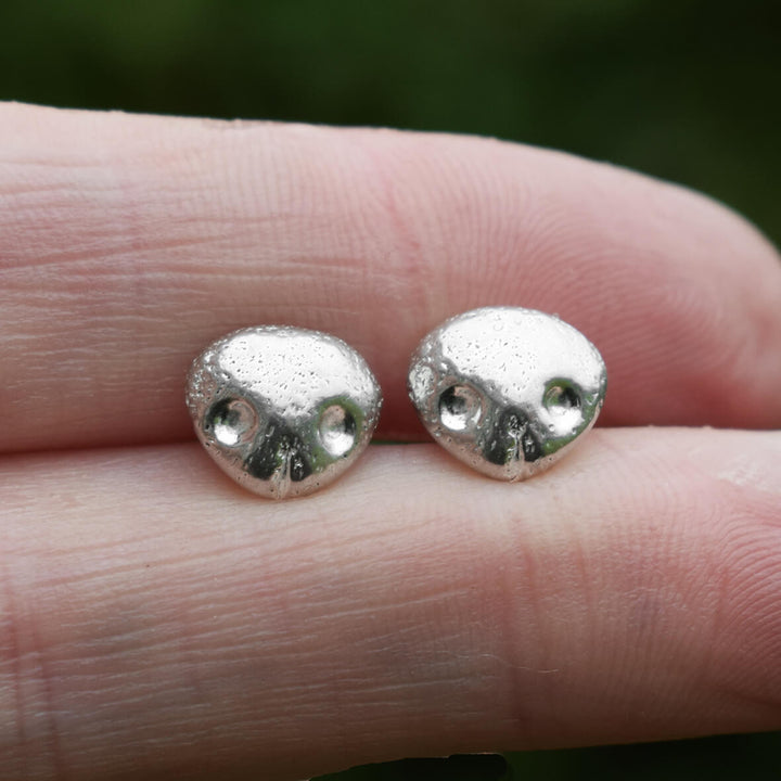 silver dog nose earrings, dog nose necklaces, dog jewellery for wife, dog present for woman, dog gift set