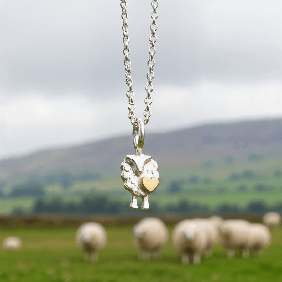 love ewe, sheep necklace, farming gift for girlfriend, sheep gift for girlfriend, love sheep, love sheep jewellery, silver sheep necklace, tiny heart necklace, farm girl gift, farmers wife gift, farmers daughter gift, sheep lover gift, sheep lover present, sheep lover jewellery, silver sheep necklace, young farmer gift