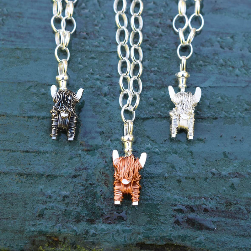 Highland cow charms, highland cow gift for her