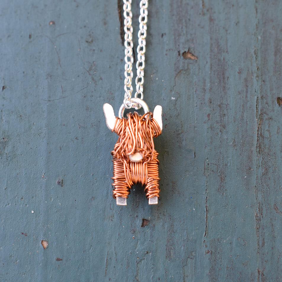 Highland Cow necklace Quality Highland Cow present for women