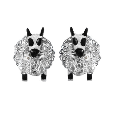 Silver Kerry Hill sheep earrings
