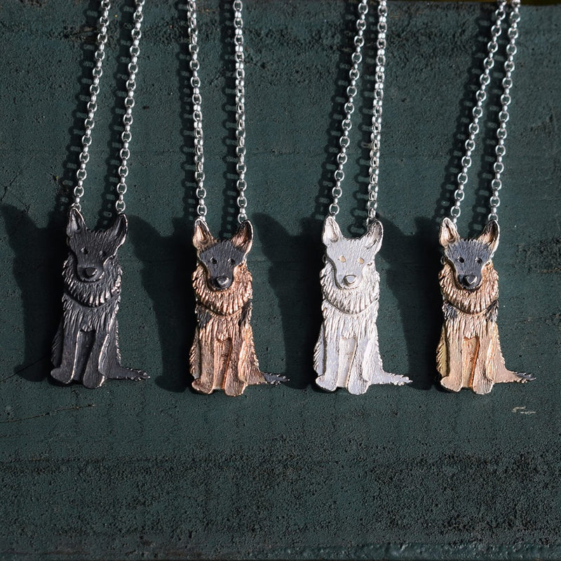 German Shepherd necklace, German Shepherd pendant, German Shepherd jewellery, alsatian necklace, alsatian pendant, alsatian jewellery, gift for German Shepherd owner
