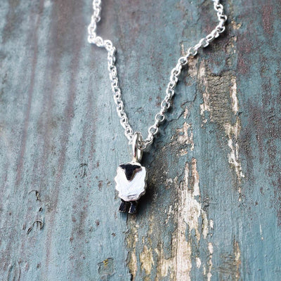 sheep necklace, sheep present for her, sheep gift for girlfriend, farm gift for woman, sheep jewellery
