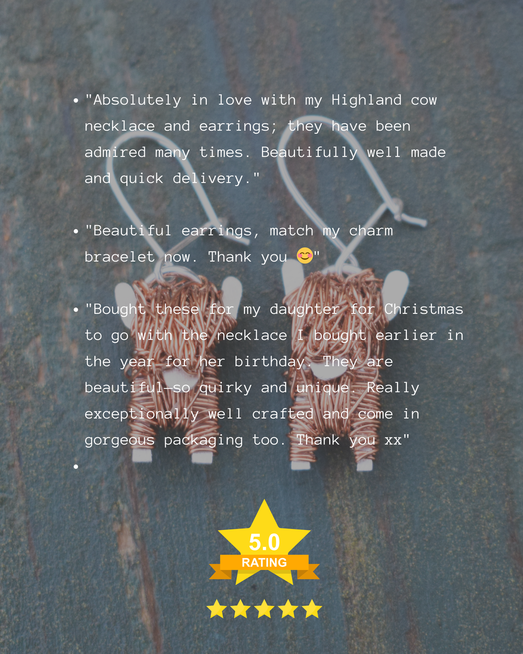 highland cow earrings, scottish earrings, scottish jewellery