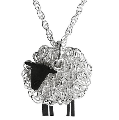 Watch us make a fine silver sheep pendant