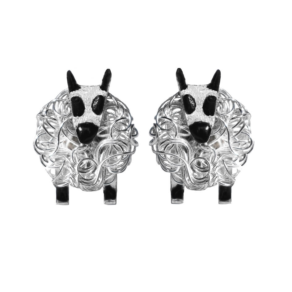 sheep earrings, kerry hill sheep jewellery, kerry hill sheep gifts