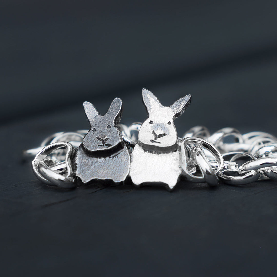 custom pet rabbit bracelet, gift for rabbit owner, custom pet bracelet