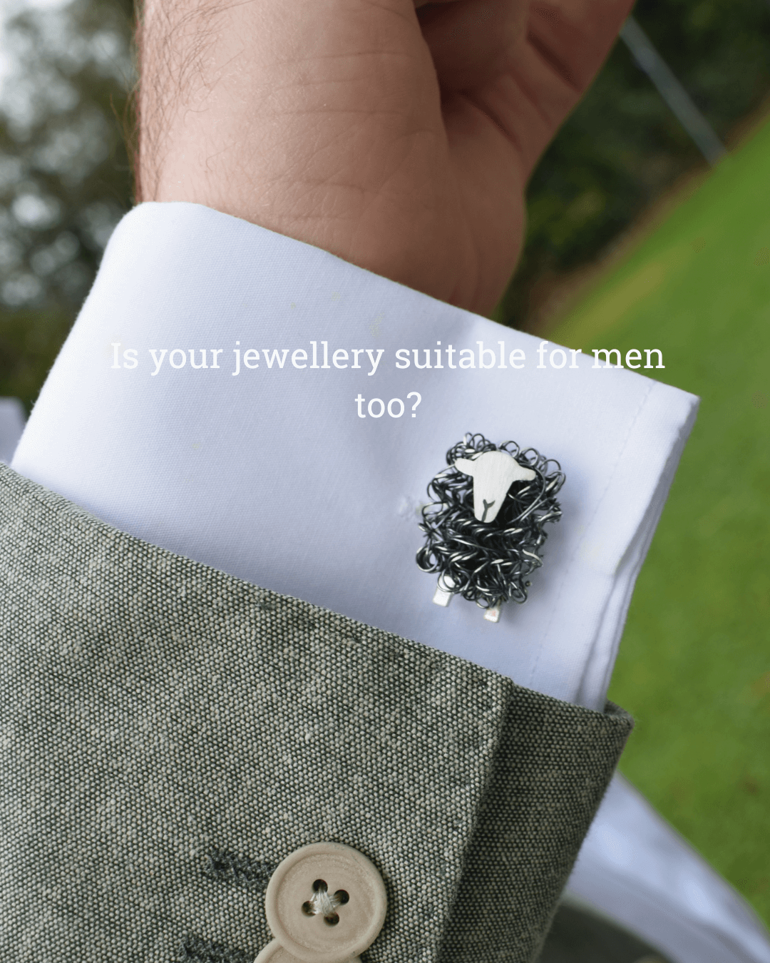 herdwick sheep cufflinks, farmer cufflinks, farm wedding gift, herdwick sheep