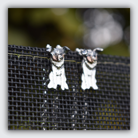 2 tri coloured border collie necklaces, border collie necklace, gift for border collie owner