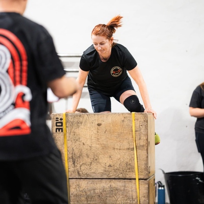 Avril taking part in a CrossFit competition