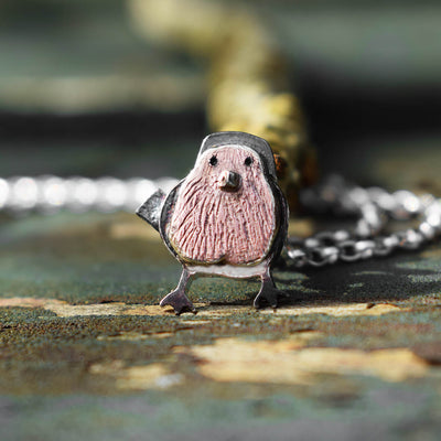 robin necklace, robin pendant, robin jewellery, silver robin necklace, silver bird necklace, bird jewellery, bird gift, robin memorial