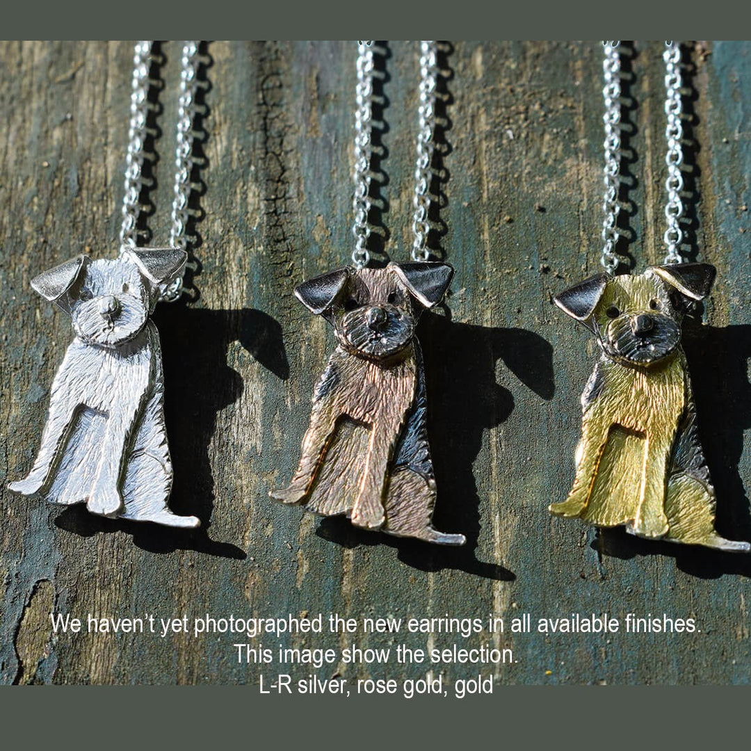 Border Terrier Drop Earrings