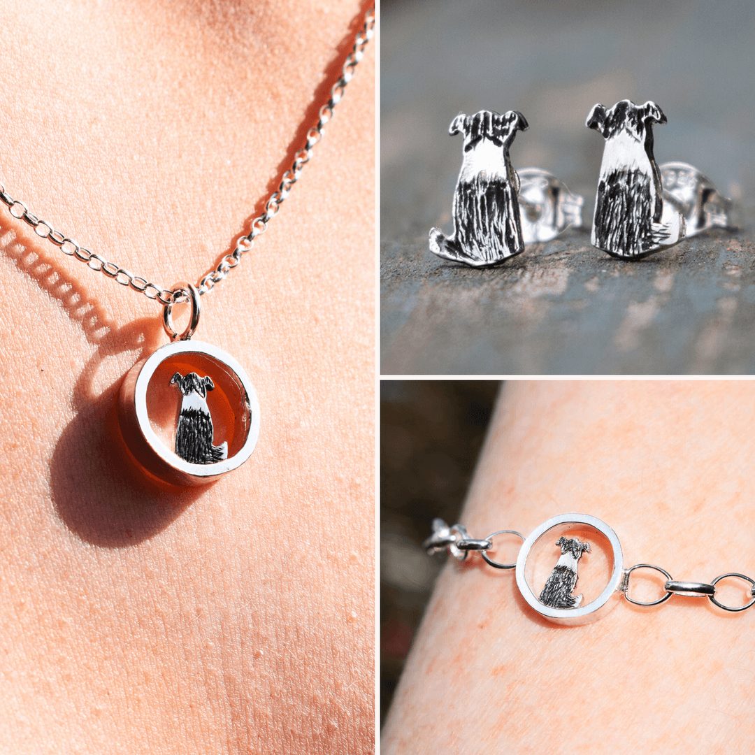 collie jewellery, gift for collie owner, collie pawrent gift, dog mum present