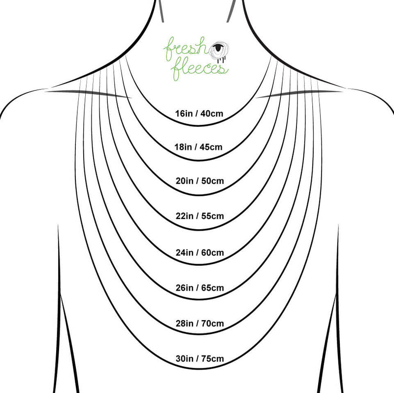 necklace lengths on model