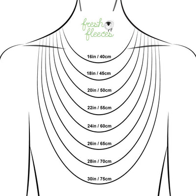 necklace lengths on model