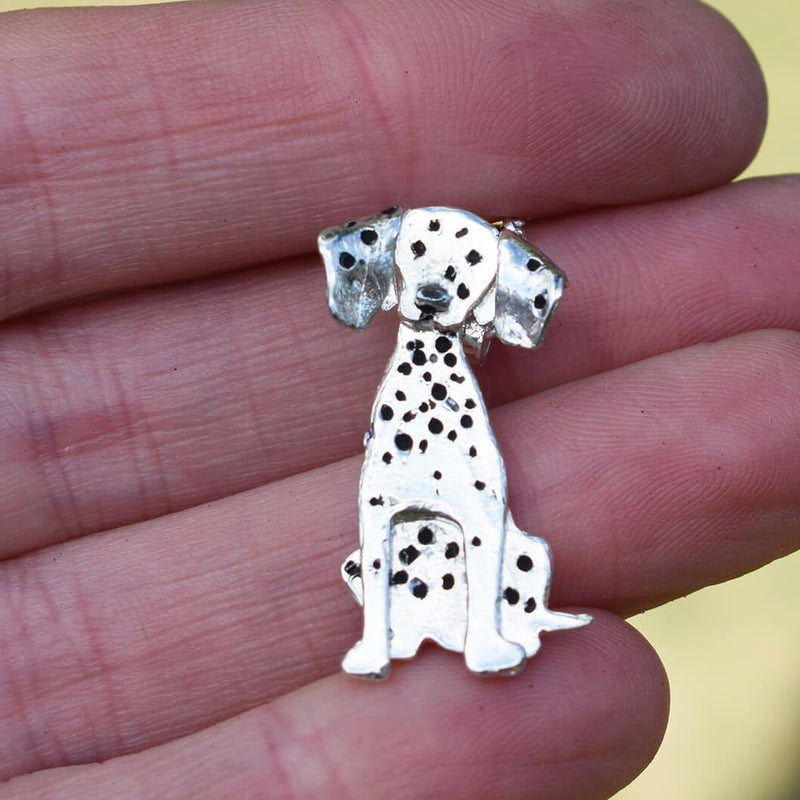Dalmatian necklace, Dalmatian dog jewellery, Dalmatian dog brooch, Dalmatian present for her