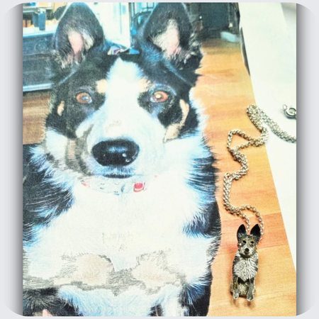 custom dog necklace, dog memorial jewellery