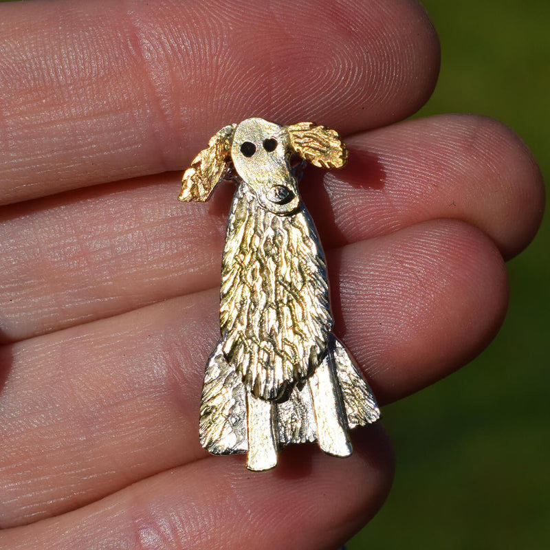 gold english setter necklace, gold english setter jewellery, unusual english setter present for her, unique english setter gift, present for woman who lost english setter, dog memorial jewellery, dog loss jewellery, english setter