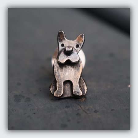 french bulldog gift for man, french bulldog memorial jewellery dog pin