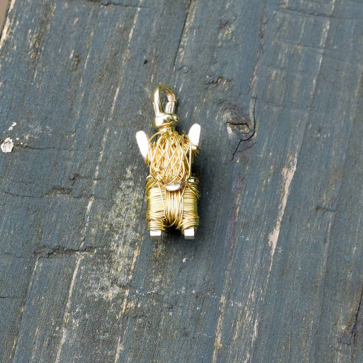 gold highland cow bracelet, gold highland cow jewellery, gold coo bracelet