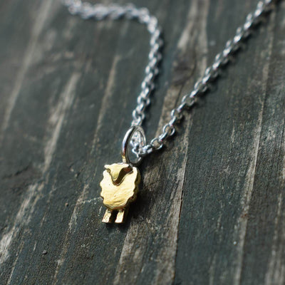 Gold 'Wee Sheep' Pendant