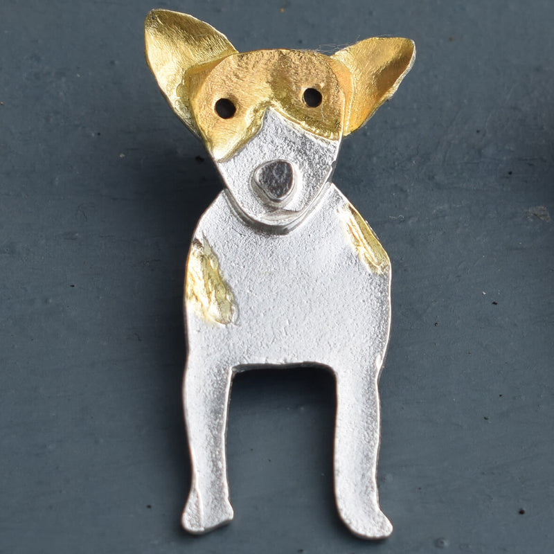 , silver dog brooch, dog brooches, jack russell brooch, silver dog brooch, jack russell present for wife, jack russell present for mum, dog gift for lady, terrier jewellery, gift for jack russell owner, jack russell present for her, jack russell gift for wife