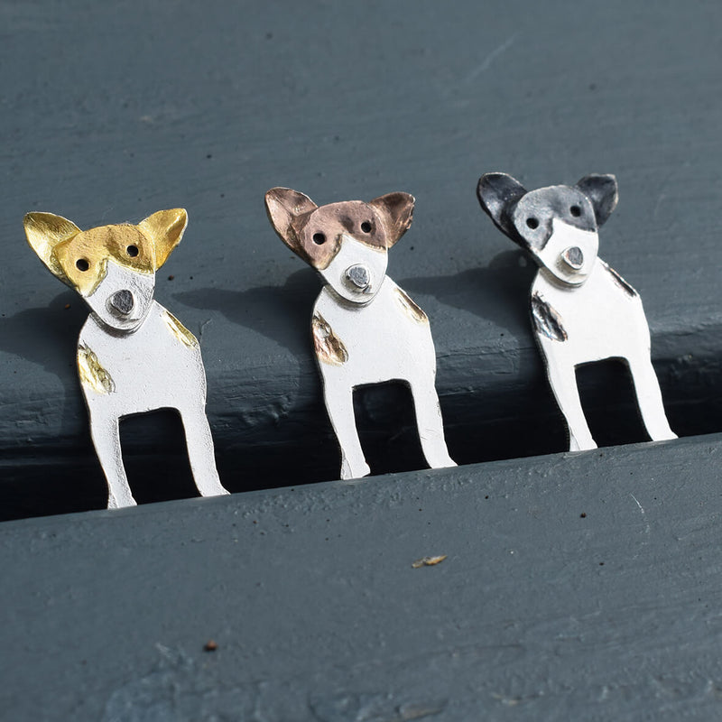 , silver dog brooch, dog brooches, jack russell brooch, silver dog brooch, jack russell present for wife, jack russell present for mum, dog gift for lady, terrier jewellery, gift for jack russell owner, jack russell present for her, jack russell gift for wife