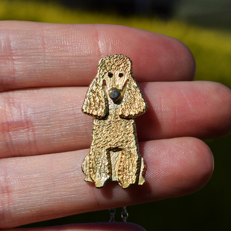 gold poodle necklace, gold poodle jewellery, poodle christmas present for her, poodle birthday present for woman, poodle gift for wife, poodle gift for mother, poodle gift for lady