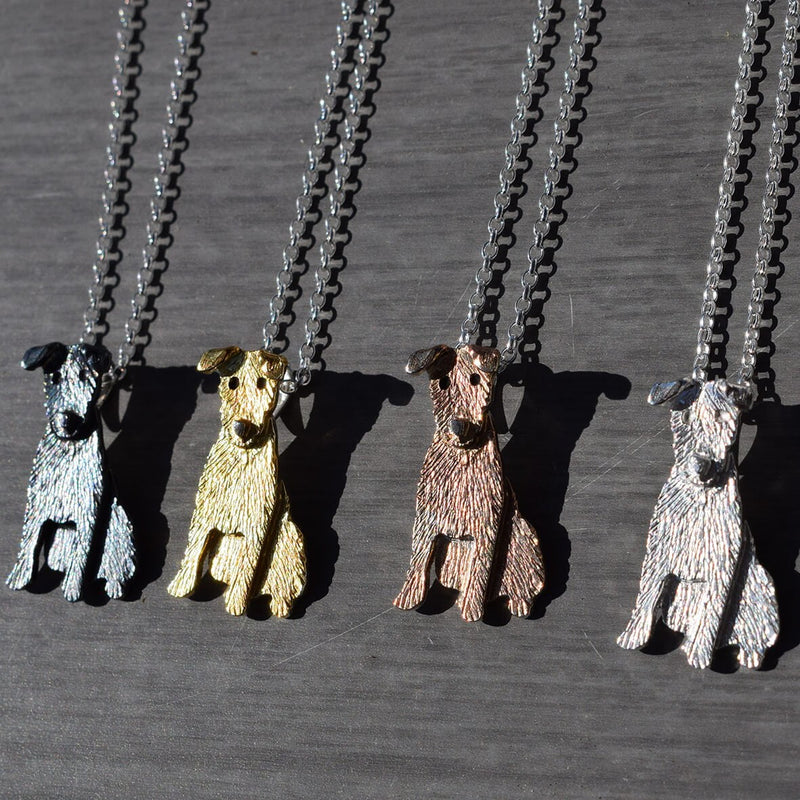 Patterdale terrier necklaces, dog necklaces, Patterdale terrier gift for woman, gift for Patterdale terrier owner, Patterdale terrier jewellery, dog jewellery silver