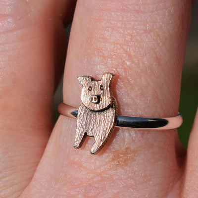 pig ring, piglet ring, silver pig ring, pig jewellery, gift for pig lover, pig present, pig gift for woman, pig gift idea, pig gift for wife, pig christmas present