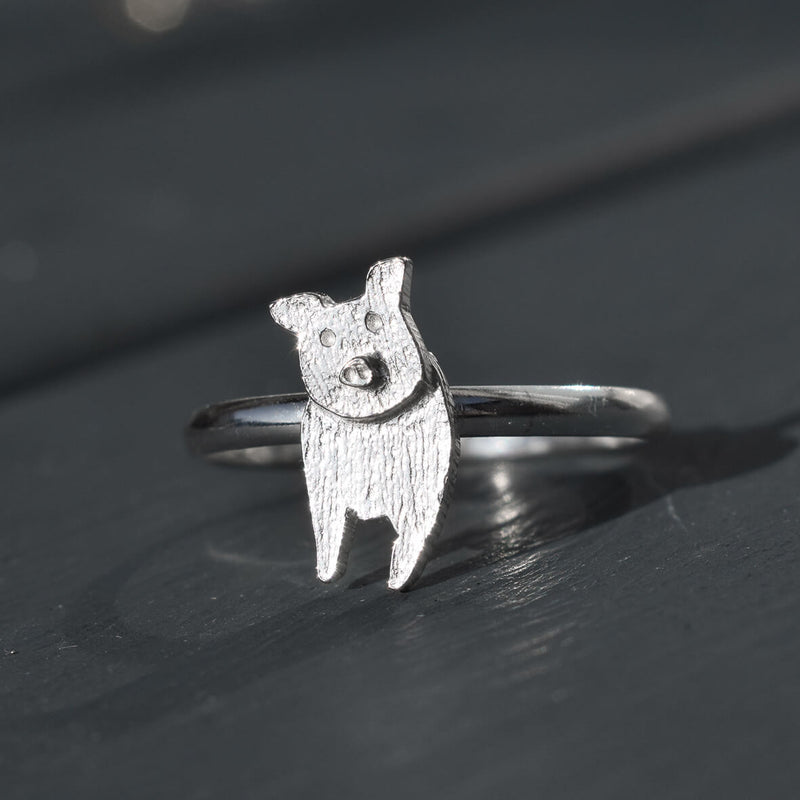 sterling silver pig ring, silver pig ring, pig ring, piglet ring, gift for pig lover, pig gift idea, pig present for woman, pig gift for her, silver pig jewellery, pig christmas present
