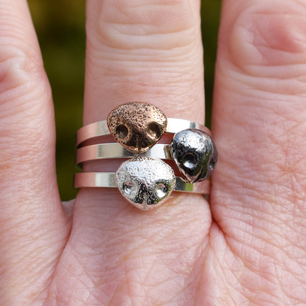 dog nose ring, silver dog ring, dog nose jewellery, gift for dog mum, dog mum jewellery