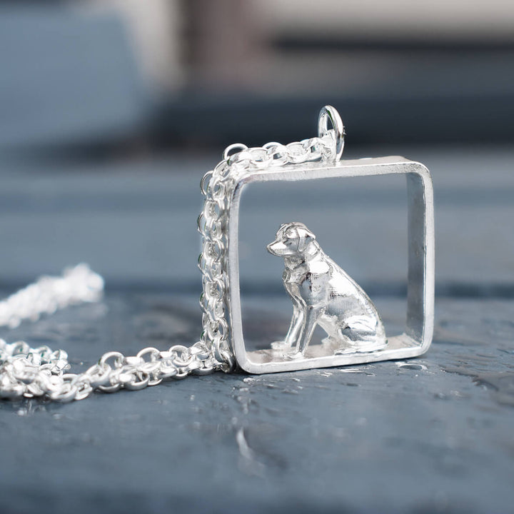 silver labrador necklace, labrador pendant, silver dog necklace, gift for labrador owner, labrador memorial, labrador jewellery, Handmade Sterling Silver Labrador Necklace for Dog lovers, Silver Labrador Pendant Necklace – Perfect Gift for Pet Owners