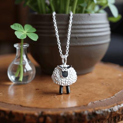 Lucky Clover Sheep Necklace