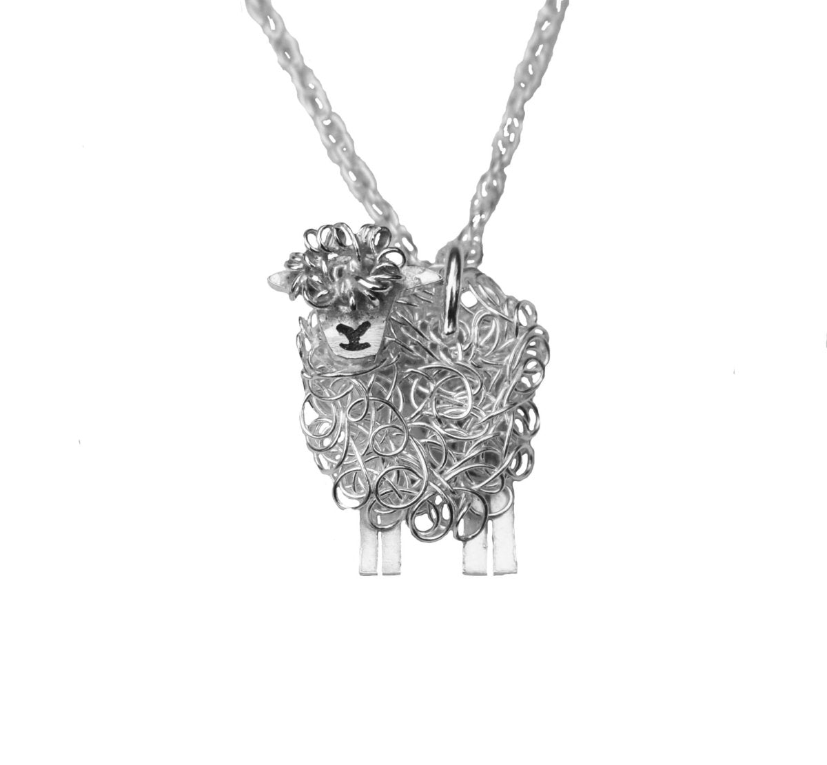 Silver Southdown sheep necklace: Quality sheep gift for her – FreshFleeces