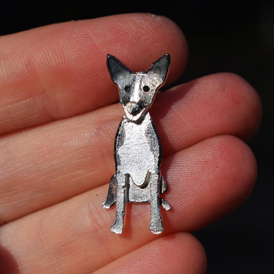 smooth border collie necklace, border collie jewellery, silver dog necklace, silver dog pendant, silver dog jewellery, collie dog gift for her, unusual collie dog present, collie memorial gift, collie dog loss present