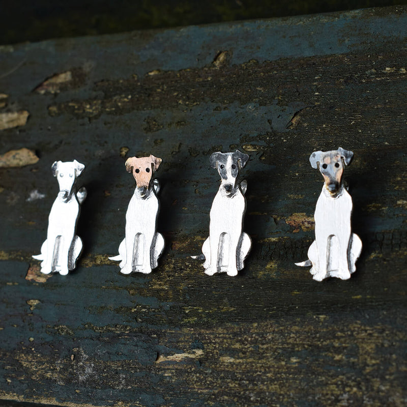 fox terrier necklace, silver dog necklace, terrier pendant, silver terrier jewellery, fox terrier gift for woman, fox terrier present, silver terrier necklace