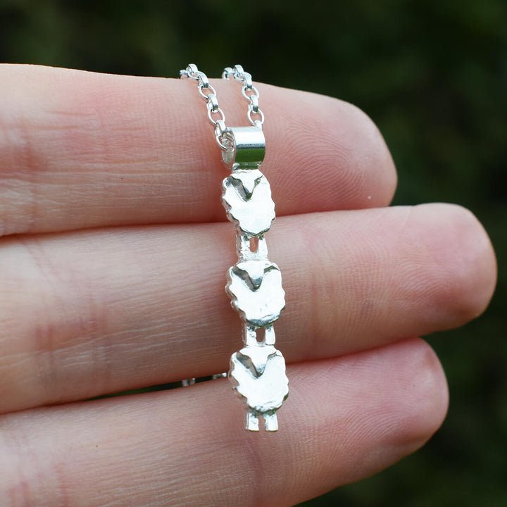 Silver Sheep Necklace, stand Out Jewellery, Individuality Symbol, Empowering necklace ,Gifts Of Inspiration, Unconventional Style, Distinct Pathways, Gifts From The Heart, Jewellery With Meaning ,Symbol Of Courage, Empowerment Charm, Jewellery With Message, flock of sheep necklace, sheep gift for daughter