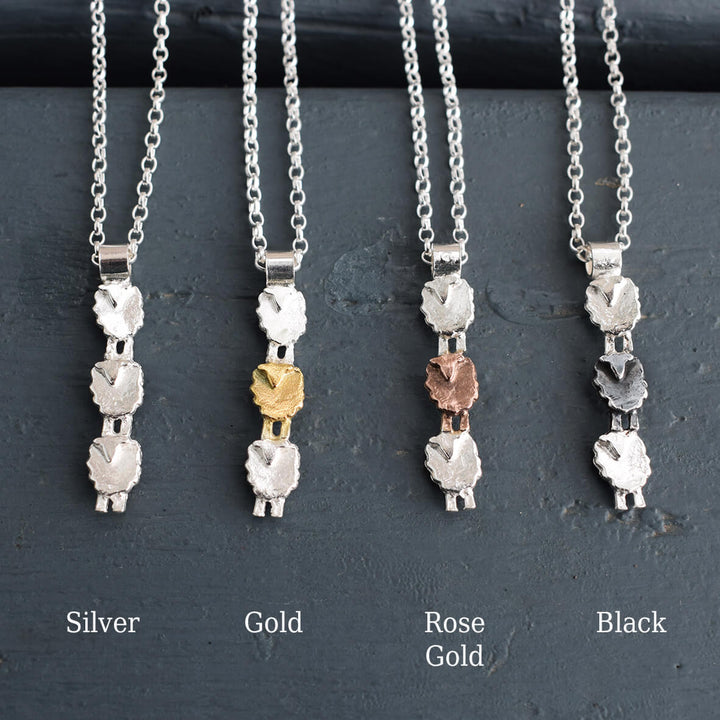 Silver Sheep Necklace, stand Out Jewellery, Individuality Symbol, Empowering necklace ,Gifts Of Inspiration, Unconventional Style, Distinct Pathways, Gifts From The Heart, Jewellery With Meaning ,Symbol Of Courage, Empowerment Charm, Jewellery With Message, flock of sheep necklace, sheep gift for daughter