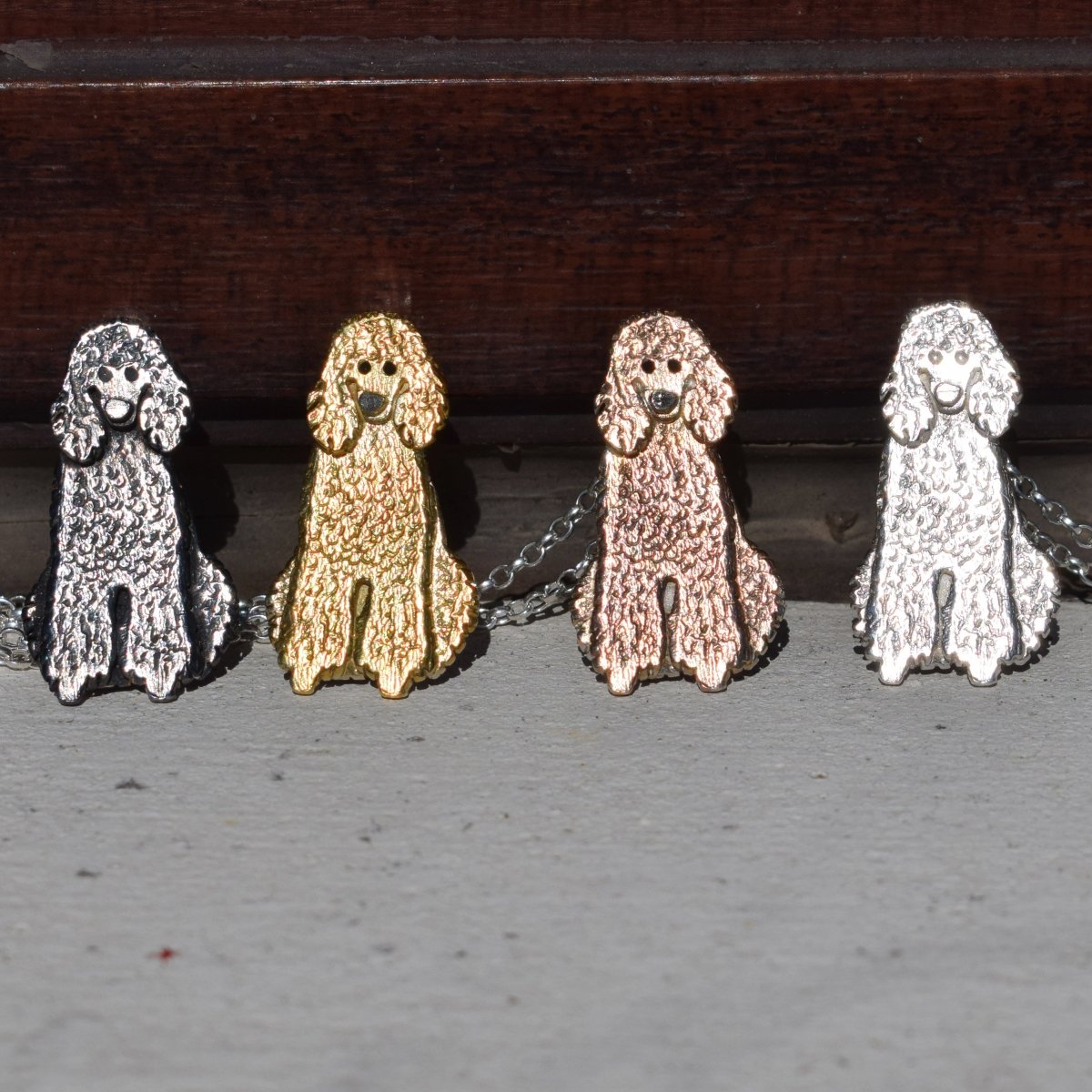 standard poodle necklace, standard poodle jewellery, gift for standard poodle owner, standard poodle present for woman, standard poodle gift for wife, poodle jewellery, poodle necklace, silver poodle, gold poodle
