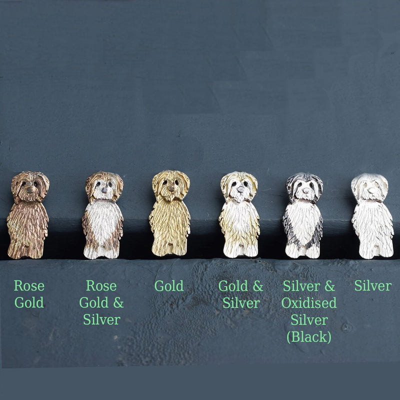tibetan terrier brooch, tibetan terrier pin, silver dog brooch, tibetan terrier gift for wife, gift for tibetan terrier owner
