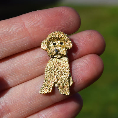 gold poodle present for woman, gold poodle necklace, gold poodle jewellery, handmade dog jewellery, gold poodle gifts