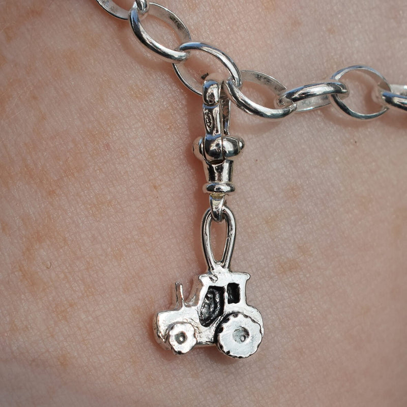 tractor charm, tractor bracelet, tractor gift for woman, young farmer gift, tractor jewellery, tractor jewelry, female farmer gift