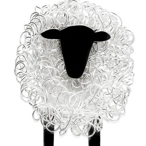 silver sheep brooch, sheep brooch, sheep pin, sheep badge, suffolk sheep gift for woman, suffolk sheep present, handmade silver brooch, animal brooch
