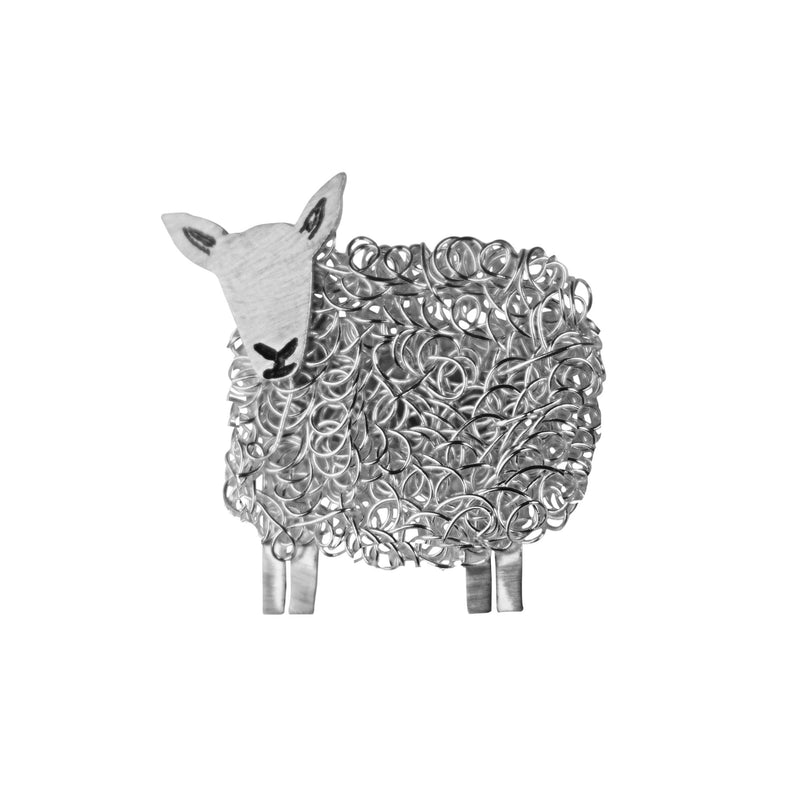 Silver Cheviot sheep brooch - FreshFleeces, sheep jewellery, sheep jewelry, cheviot sheep brooch, cheviot sheep jewellery, cheviot sheep jewelry, cheviot sheep gift, cheviot sheep present, silver cheviot sheep, cheviot sheep pin