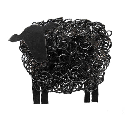 Handcrafted black sheep brooch (facing left) - FreshFleeces, sheep jewellery, sheep jewelry, black sheep gift, black sheep jewellery, black sheep jewelry, black sheep present