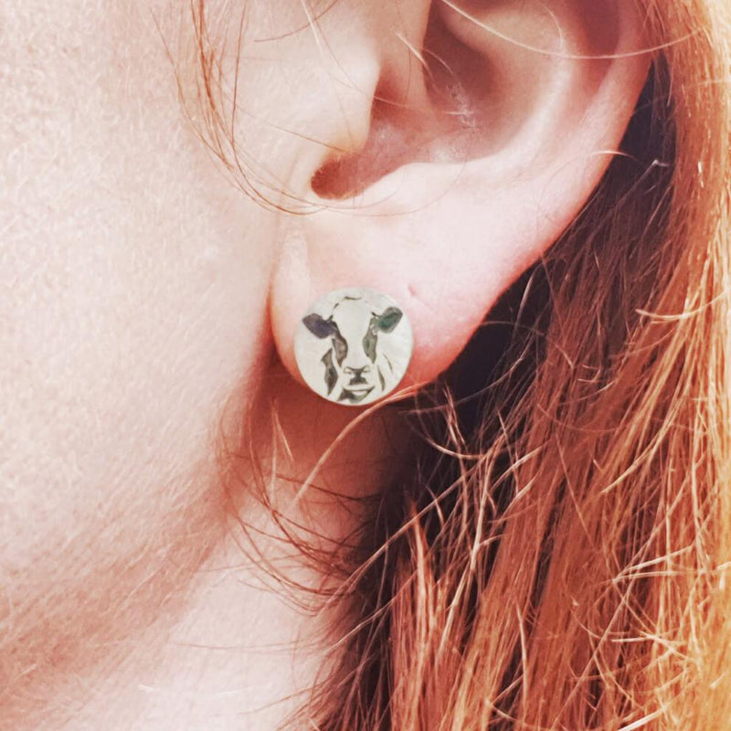 Friesian cow earrings, cow earrings