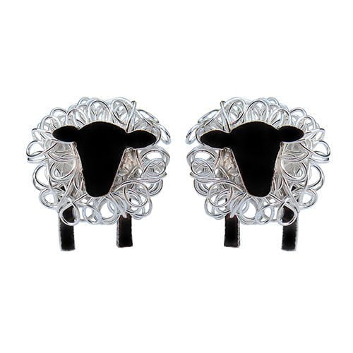 suffolk sheep earrings, shaun the sheep earrings, sheep stud earrings, earrings for farmer, earrings for vet, earrings for vet nurse, gift for vet nurse, suffolk jewellery, gift for suffolk woman