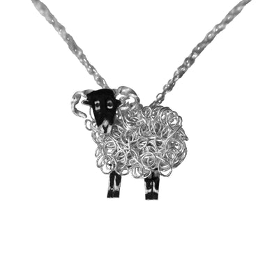 Silver Swaledale sheep pendant necklace - FreshFleeces, swaledale sheep jewellery, swaledale sheep jewelry, silver swaledale sheep, swaledale sheep present for her, swaledale necklace, swaledale sheep jewellery 