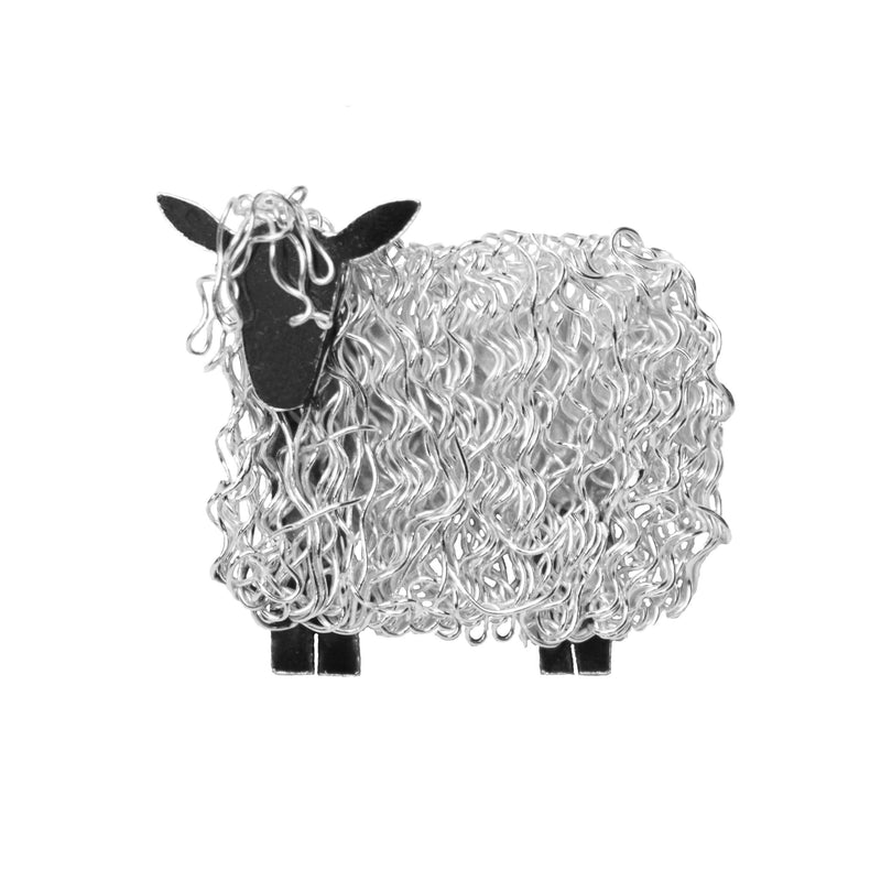Silver Wensleydale sheep brooch - Fresh Fleeces, wensleydale jewellery, wensleydale sheep jewellery, wensleydale sheep gift, wensleydale sheep jewelry, yorksire sheep jewellery, yorkshire sheep gift, silver wensleydale sheep
